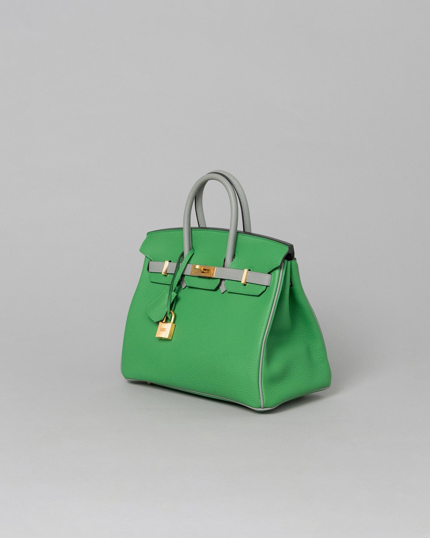Birkin 25 HSS Green Bamboo / Gris Asphalt