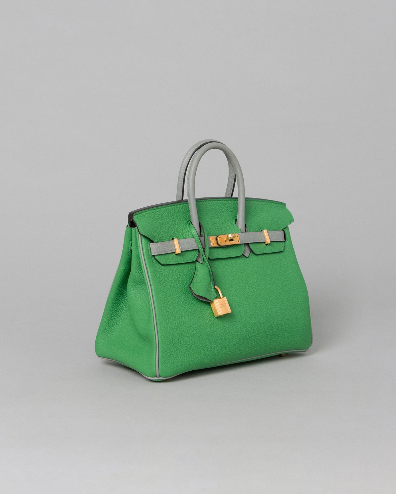 Birkin 25 HSS Green Bamboo / Gris Asphalt