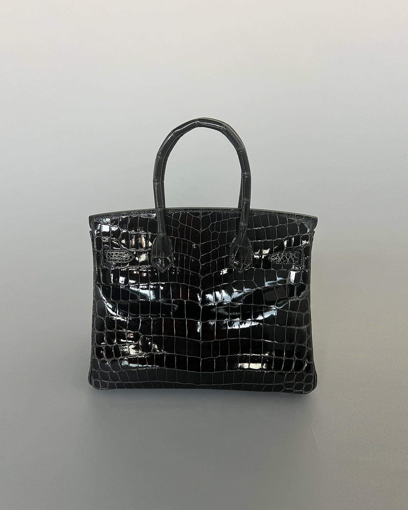Birkin 30 Graphite Shiny Niloticus