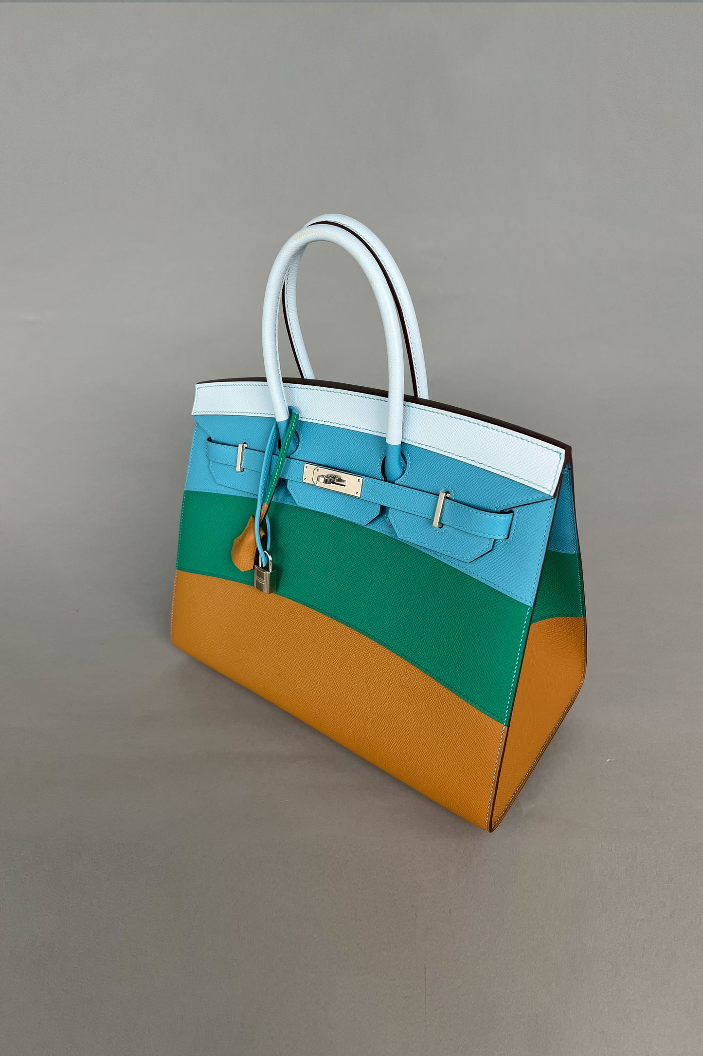 Birkin 35 Rainbow Blue