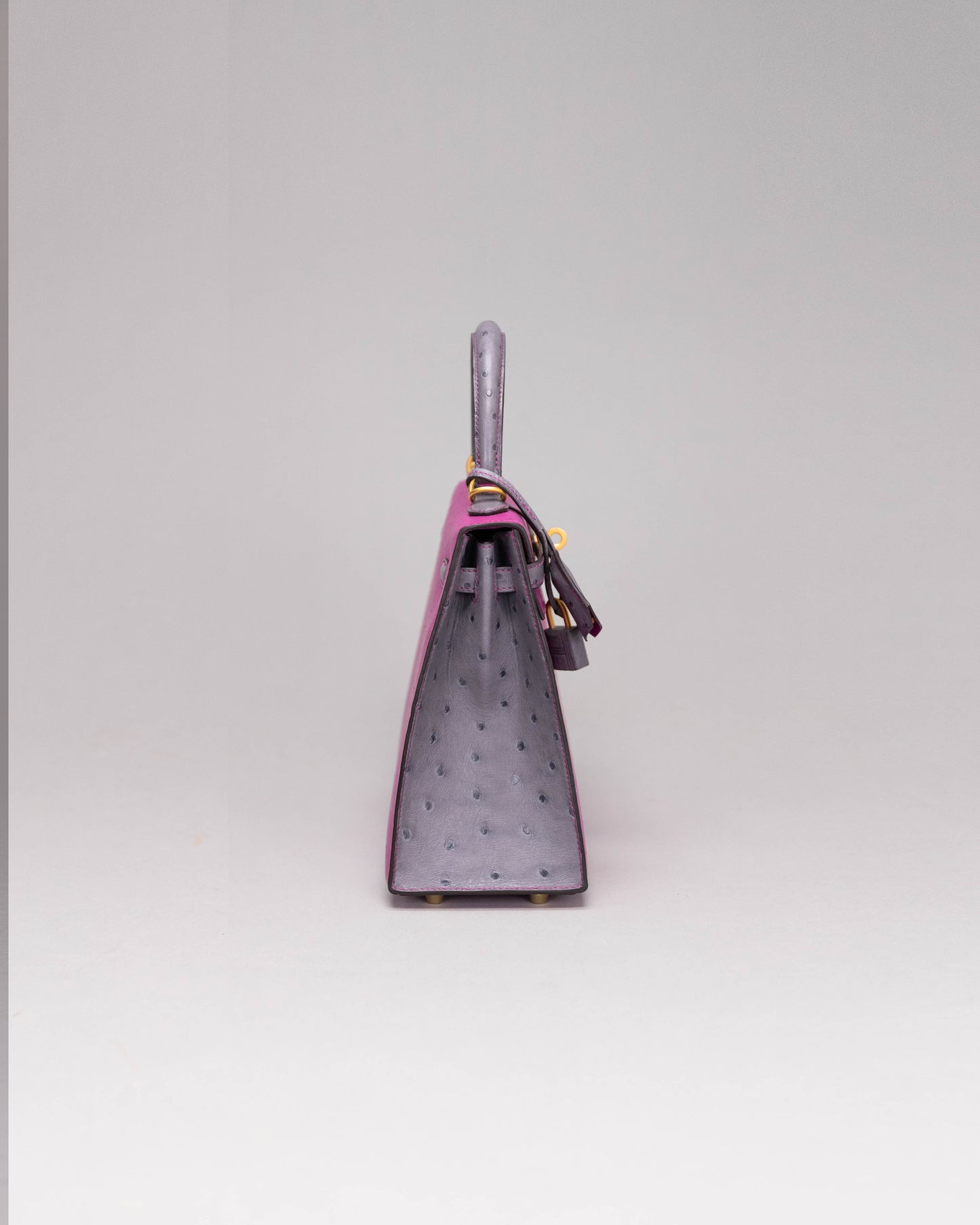 Kelly 25 Rose Pourpre/ Gris Agate