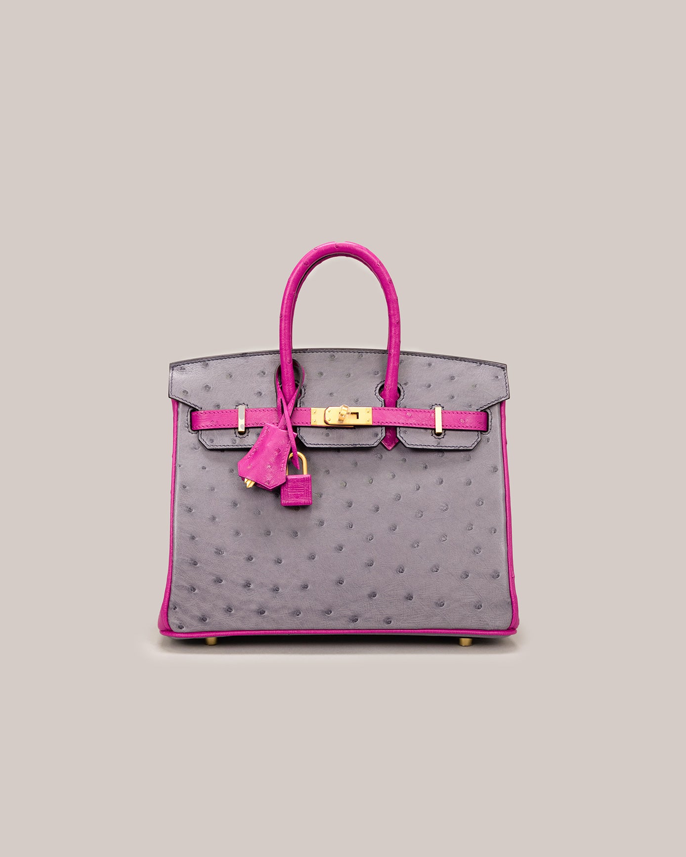 Birkin 25 Gris Rose Pourpre – HPF- A paradise for collectors