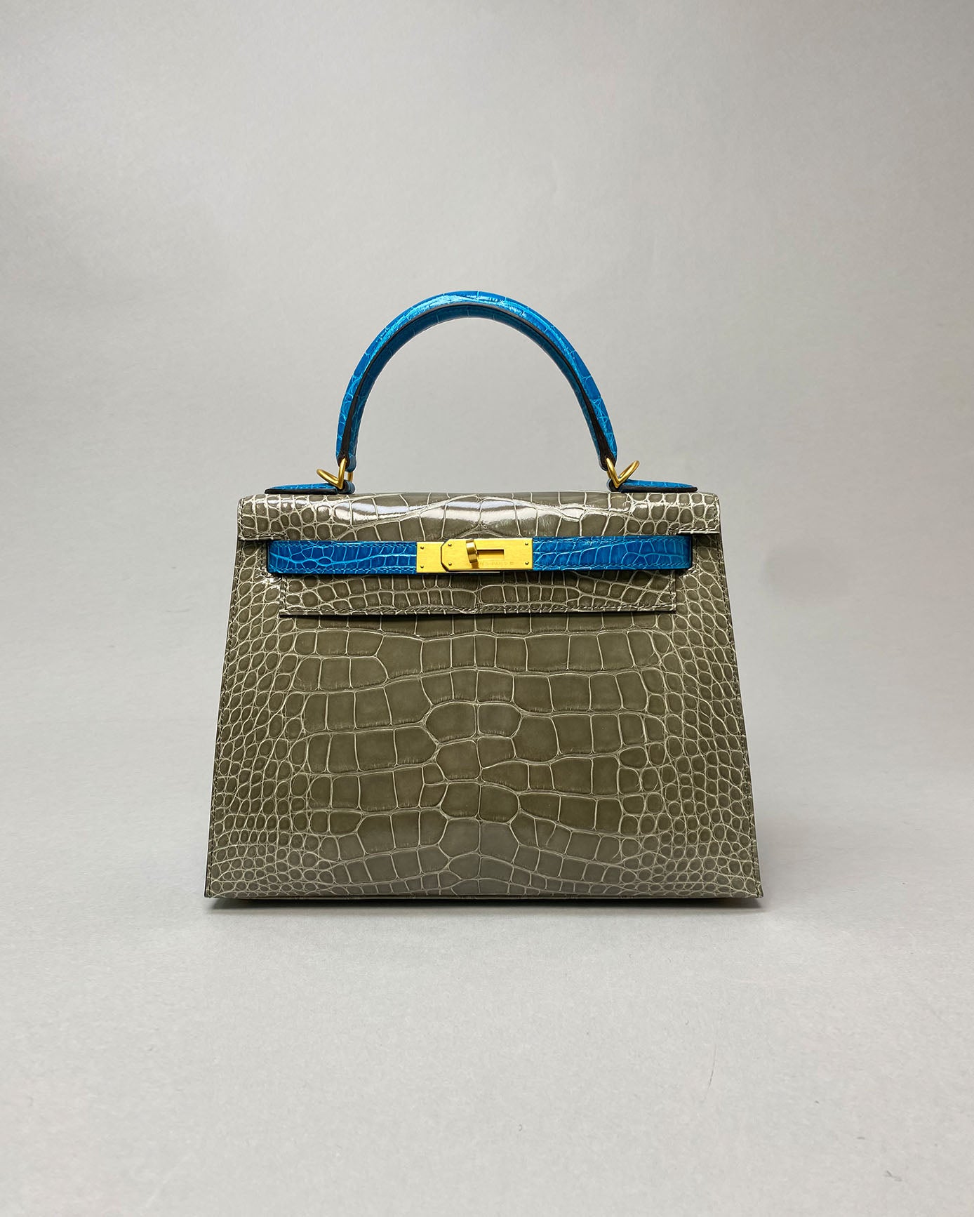 Kelly 28 Gris Tourtelle/ Blue Izmir
