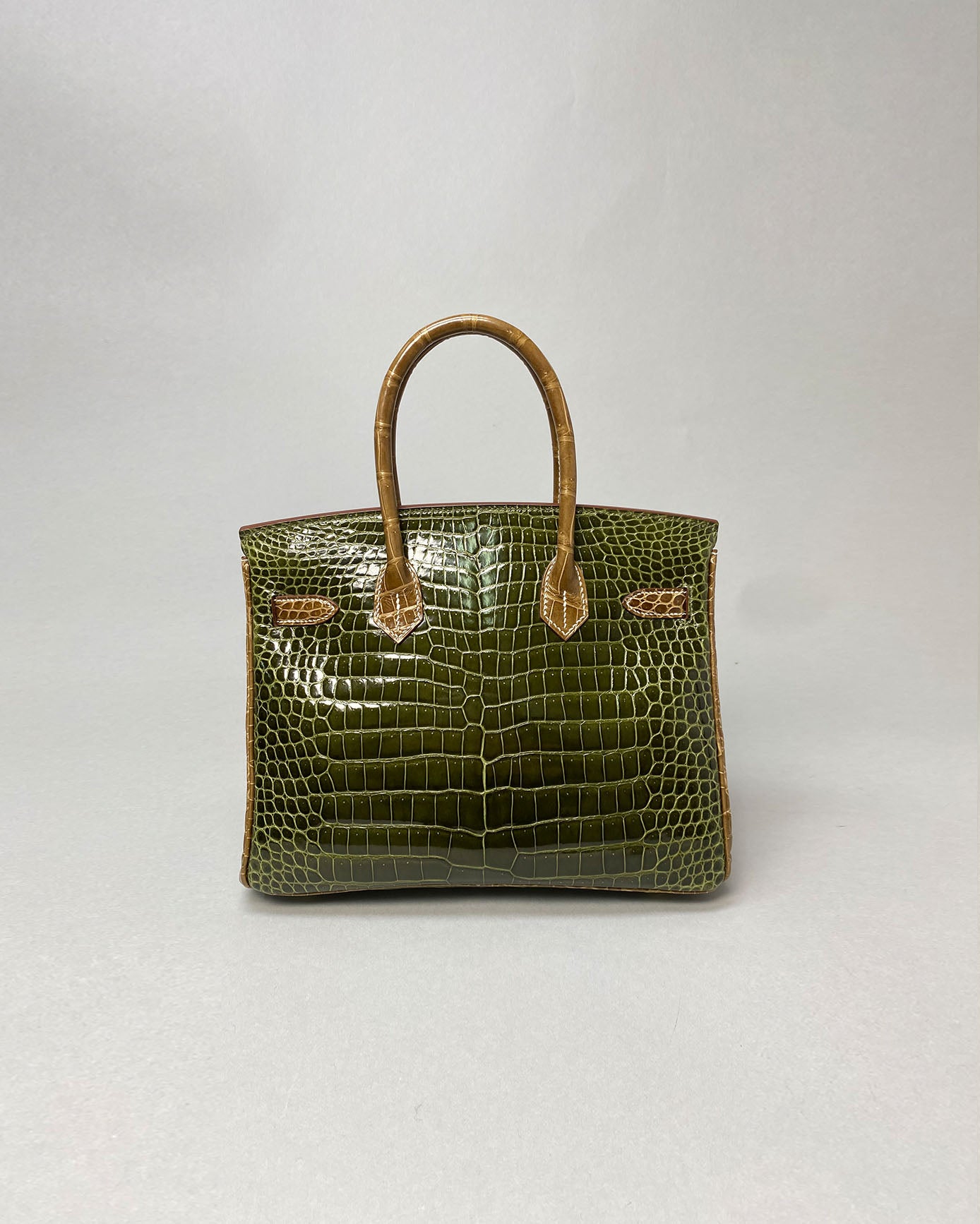Birkin 30 Vert Veronaise / Ficelle
