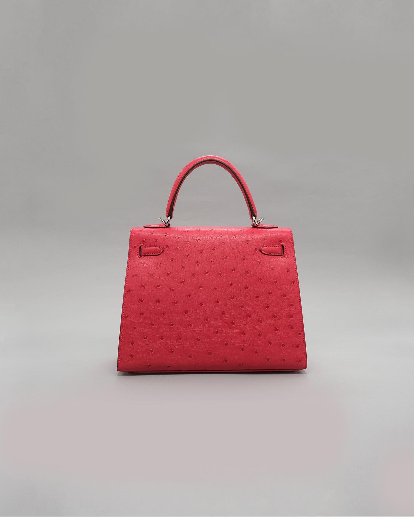 Kelly 25 Rouge Vif Ostrich