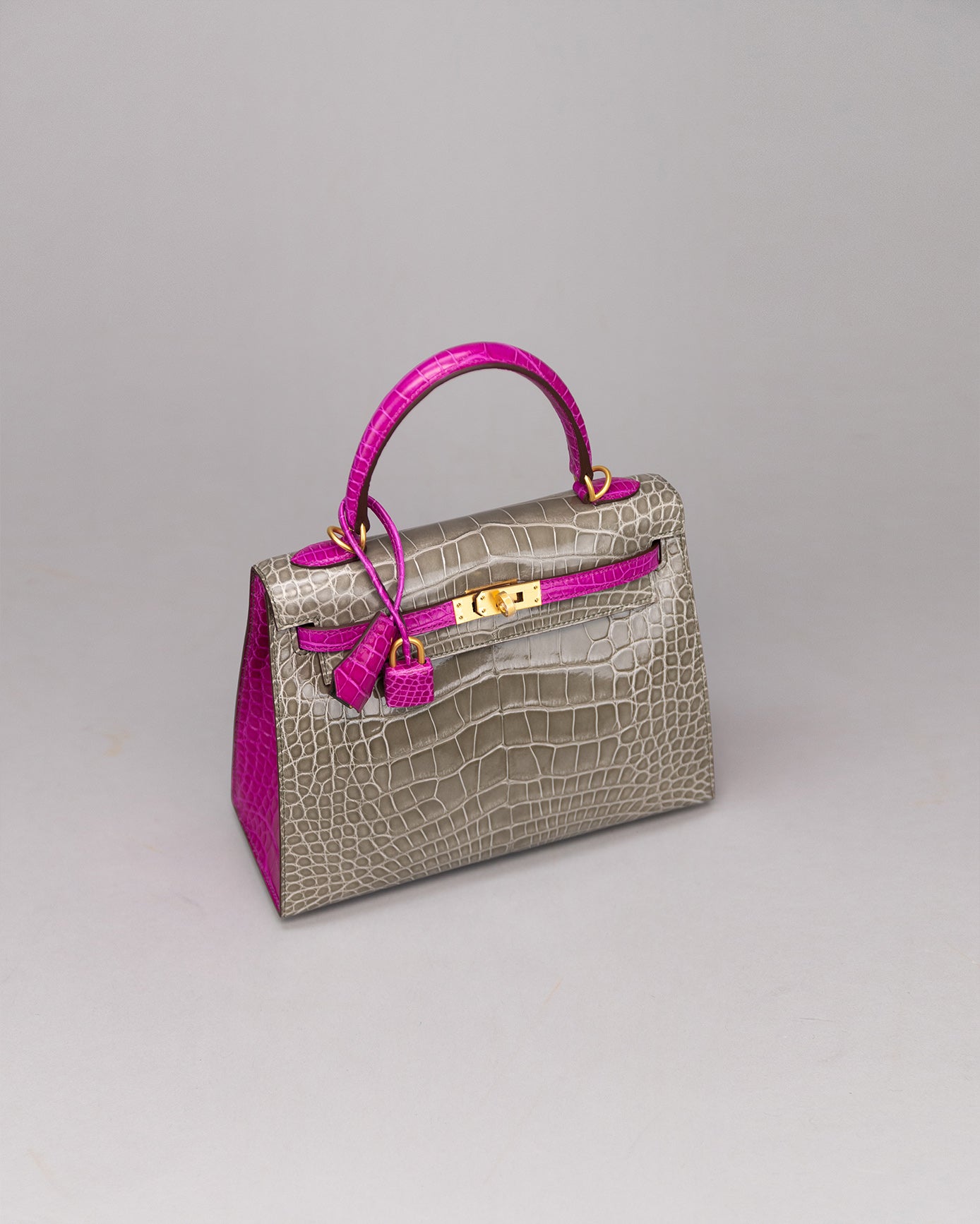 Kelly 25 Gris Tourterelle / Rose Scheherazade