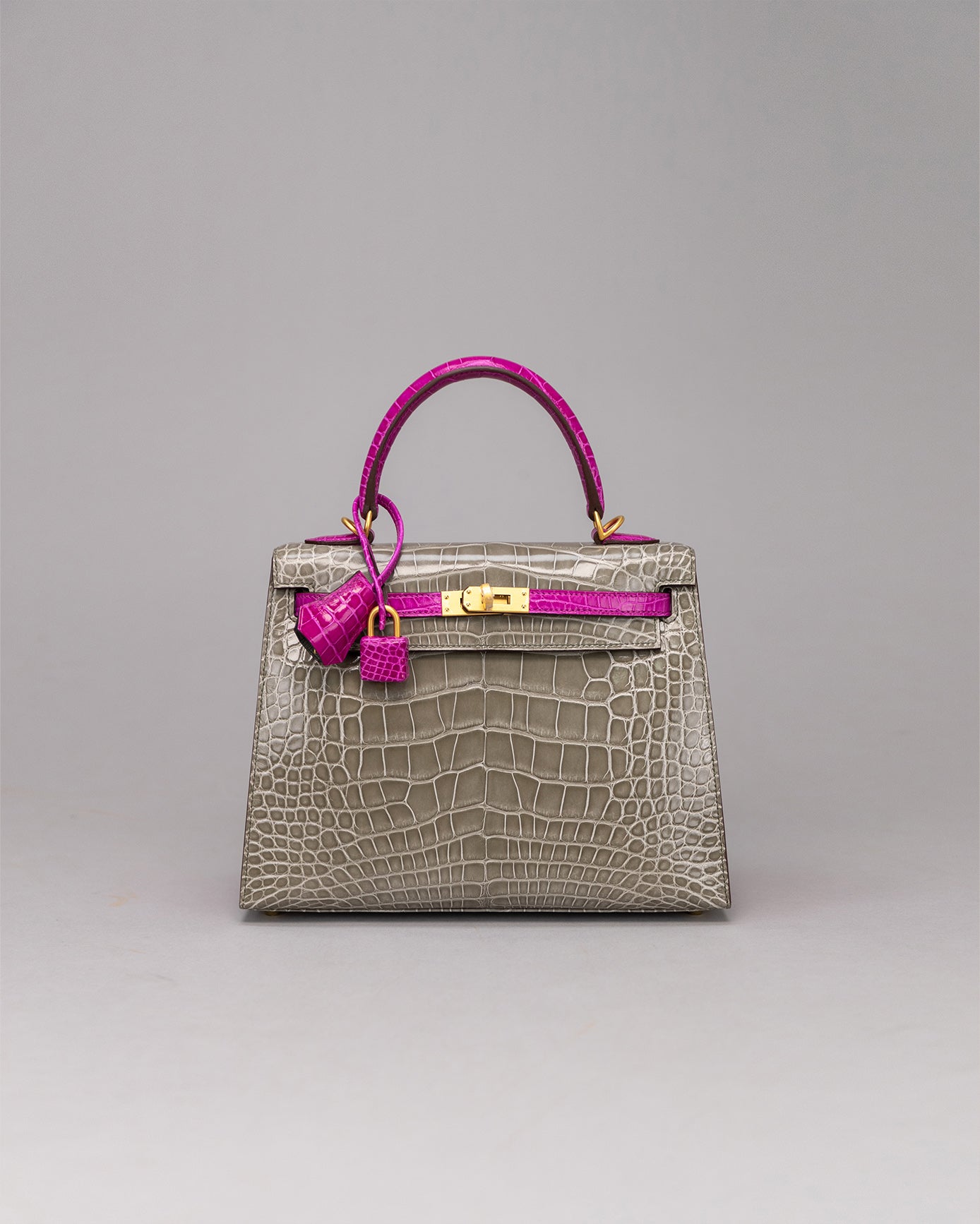 Kelly 25 Gris Tourterelle / Rose Scheherazade