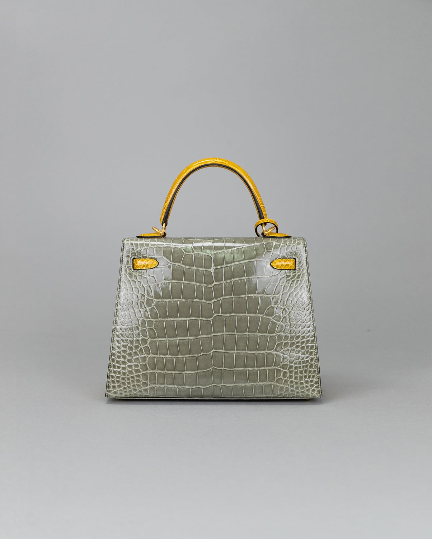 Kelly 25 Gris Tourtelle / jaune ambre