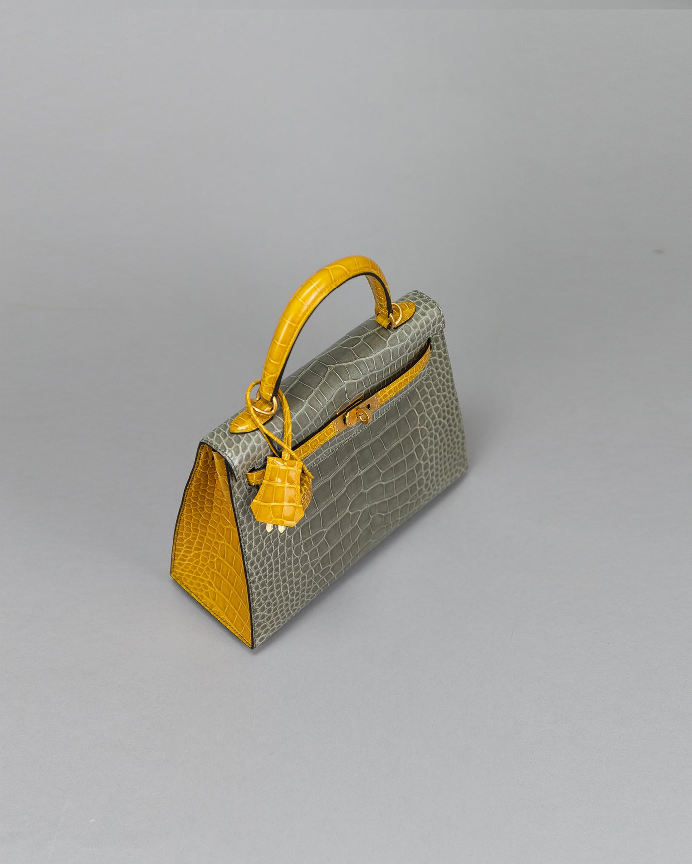Kelly 25 Gris Tourtelle / jaune ambre