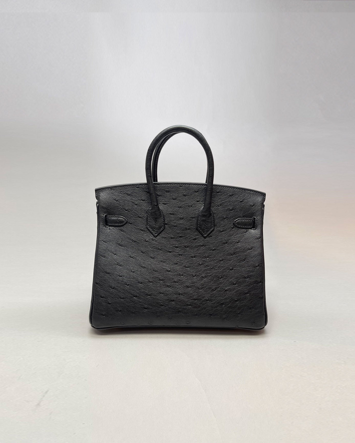 Birkin 25 Black Ostrich
