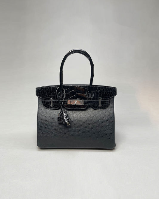 Birkin 30 Touch Blue Marine / Black