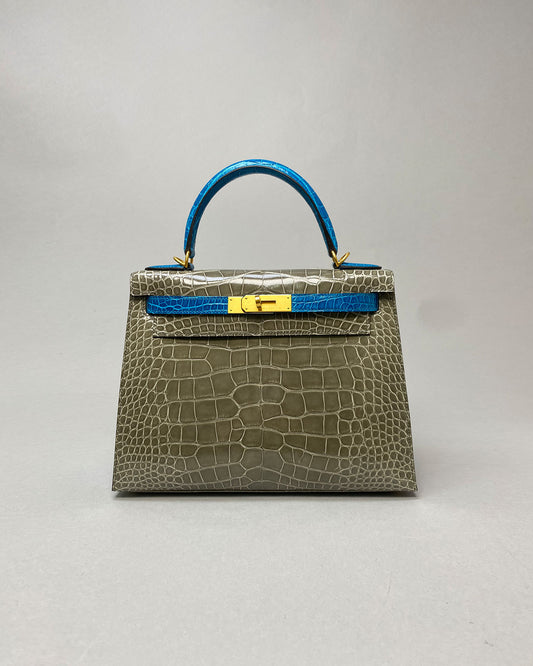 Kelly 28 Gris Tourtelle/ Blue Izmir