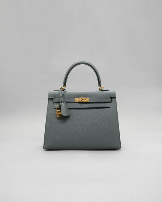 Hermes kelly 2025 25 vert amande