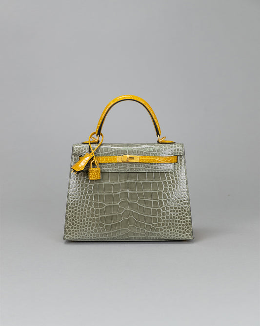 Kelly 25 Gris Tourtelle / jaune ambre